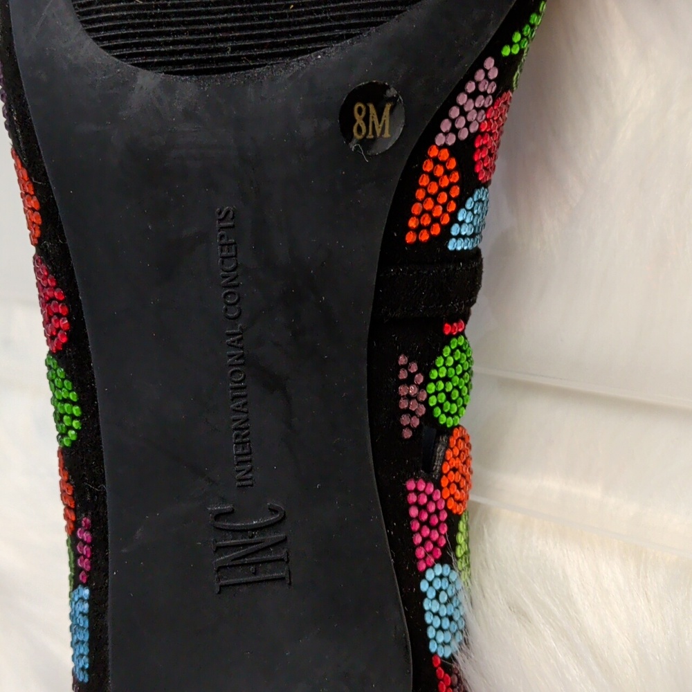 INC International Concepts Multicolor Beaded Heels - Picture 4 of 6